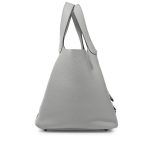 Hermès Bleu Pale Clemence Picotin Lock 22 Palladium Hardware - Image 3